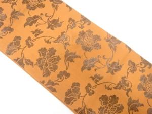 アンティーク　花唐草模様織り出し袋帯（材料）